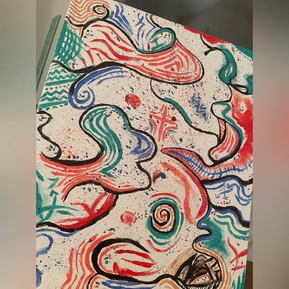 “Deep thoughts” illustration and splash painting - Picture 3 of 7